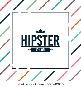 Hipster logo concept