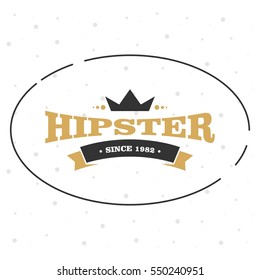 Hipster logo concept