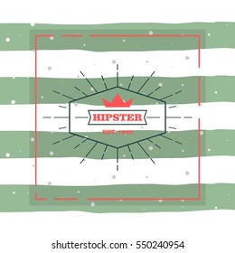 Hipster logo concept