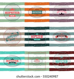 Hipster logo concept