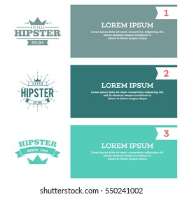 Hipster logo concept