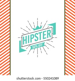 Hipster logo concept