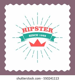 Hipster logo concept
