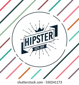 Hipster logo concept