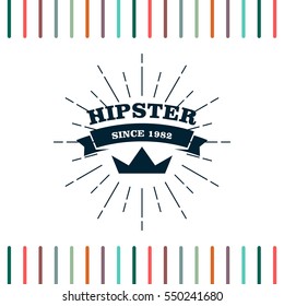 Hipster logo concept