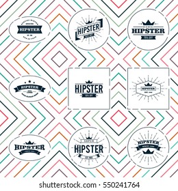 Hipster logo concept