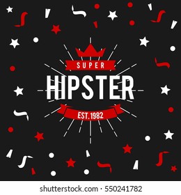 Hipster logo concept