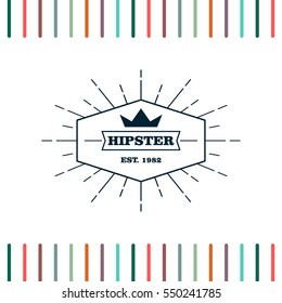 Hipster logo concept