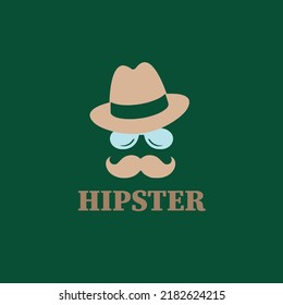 Plantilla vectorial de diseño de logotipo Hipster