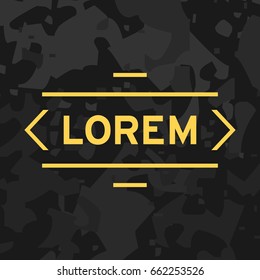 Hipster logo template. 
