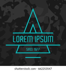 Hipster logo template. 