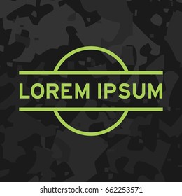 Hipster logo template. 