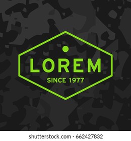 Hipster logo template.