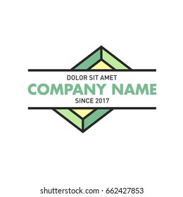 Hipster logo template.