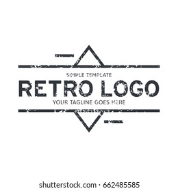 Hipster logo template