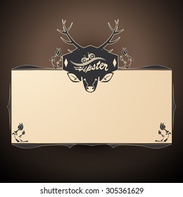 Hipster Logotype / Banner Design Vector Eps 10