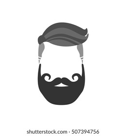 Hipster Male Hair and Facial  Style With Verdi Beard  French Moustache