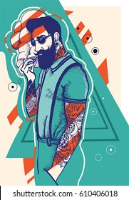 Hipster man