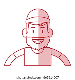 Hipster man design
