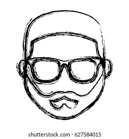 hipster man icon