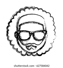 hipster man icon