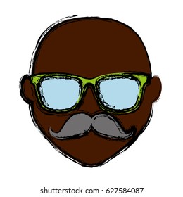hipster man icon