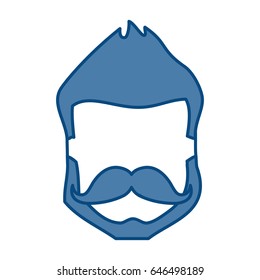 hipster man icon