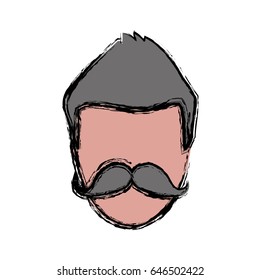 hipster man icon