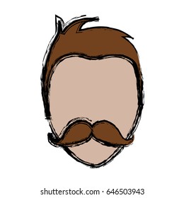 hipster man icon
