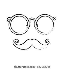 hipster man icon image vector illustration design 