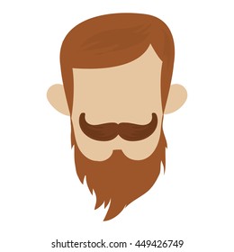 hipster man with mustache