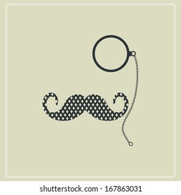 Hipster man. Vector, EPS 8.