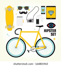 Hipster mast have vector objects
