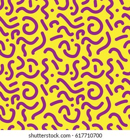 Hipster Memphis Style Geometric Pattern.