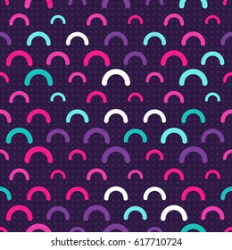 Hipster Memphis Style Geometric Pattern.