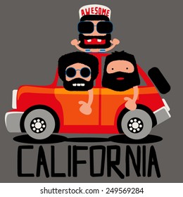 hipster men vector 