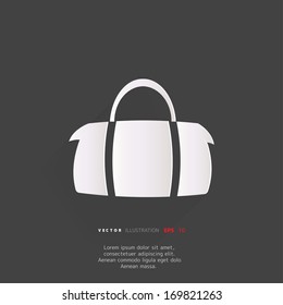 Hipster modern bag icon