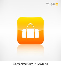 Hipster modern bag icon