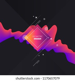 Hipster modern geometric abstract background. Use for modern design, cover, template, decorated, brochure, flyer.
