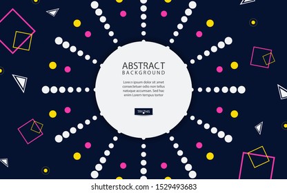 Hipster modern geometric abstract background. Bright colorful pink, yellow, white, and blue strip with textured background for use cover business, advertising, corporate banner