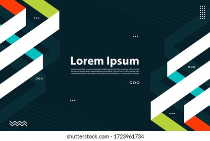 Hipster modern geometric abstract background.