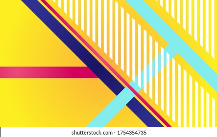 Hipster modern geometric abstract background. Bright blue banner with a trend gradient stripes, textured background. Business template for a bright color. Illusion stripes background.
