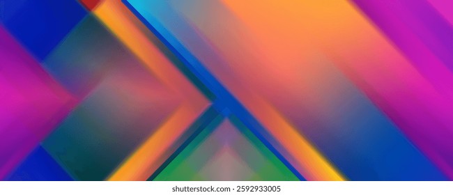 Hipster modern geometric abstract background. Bright gradient, pink and yellow color, texture. Cover template, business presentation.