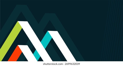 Hipster modern geometric abstract background.