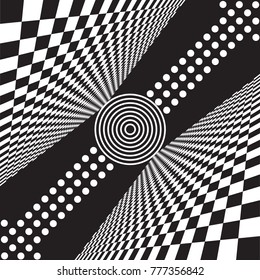 Hipster modern geometric abstract background. Business black-and-white template. For covers of notebooks