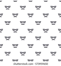 hipster mustache and glasses