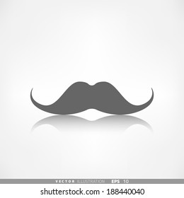 Hipster mustache icon