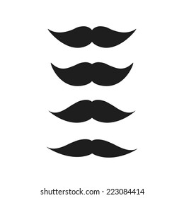Hipster Mustache Vector Design