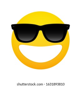 Hipster orange face in 3d style on dark background