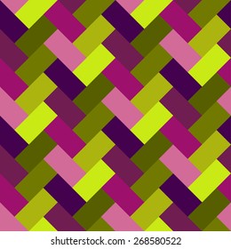 Hipster ornamental colorful abstract retro seamless pattern in vector. Seamless background with bricks can be used for wrapping paper, postcard, wallpaper, pattern fills, web page, surface textures.